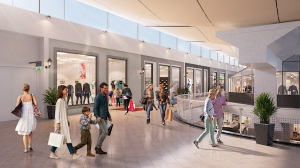 Rendering of the new development phase of Fashion Outlet Marl