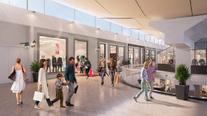 Rendering of the new development phase of Fashion Outlet Marl